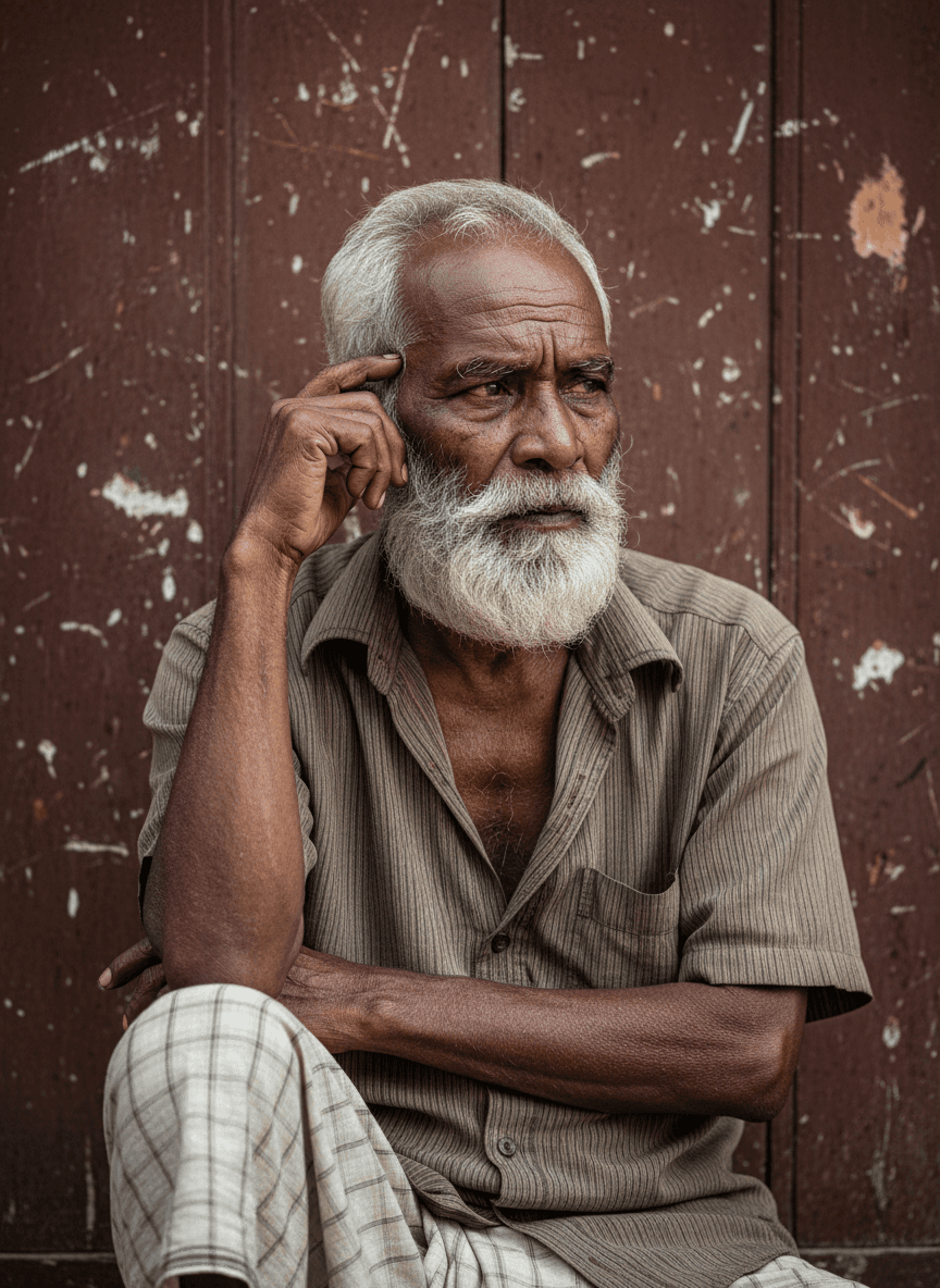Elderly patient receiving care